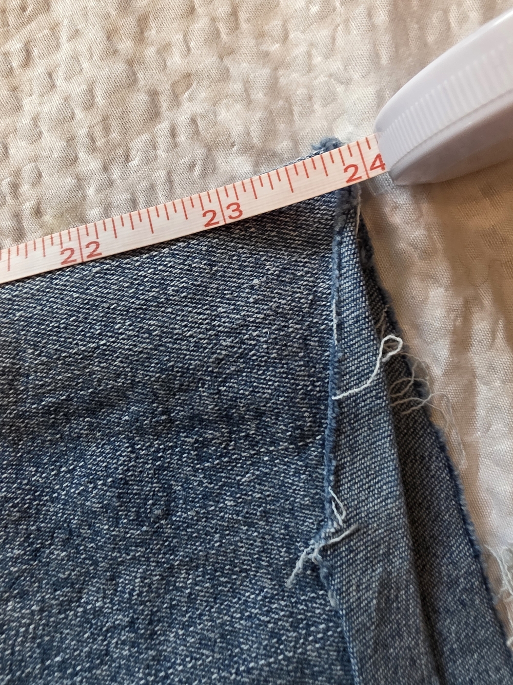 Sky Light Blue Boot Cut Jeans with Red Heart Embellished Back Pockets Size 11/12 - Picture 8 of 13
